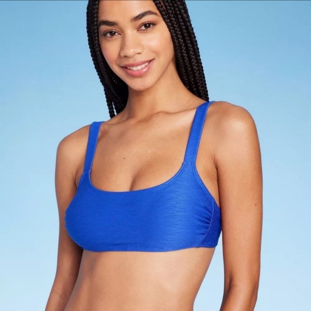 Wild Fable Vibrant Blue Bikini Top Size L